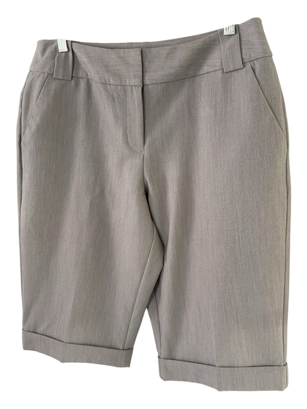 Worthington Taupe Gray Bermuda Shorts